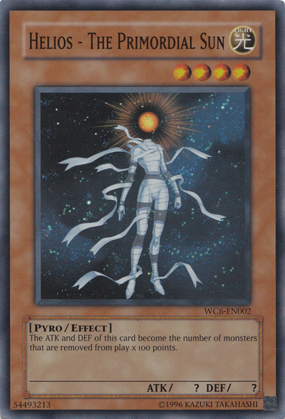 Helios - The Primordial Sun [WC6-EN002] Super Rare - Yu-Gi-Oh! - Card Brawlers | Quebec | Canada |