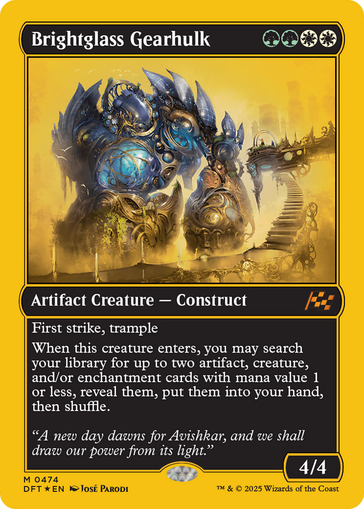 Brightglass Gearhulk (First-Place Foil) [Aetherdrift] - Magic: The Gathering - Card Brawlers | Quebec | Canada |