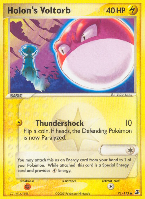 Holon's Voltorb (71/113) [EX: Delta Species] - Pokémon - Card Brawlers | Quebec | Canada |