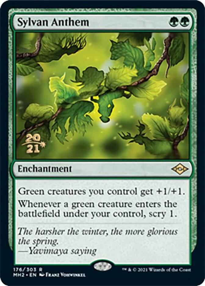 Sylvan Anthem [Modern Horizons 2 Prerelease Promos] - Magic: The Gathering - Card Brawlers | Quebec | Canada |