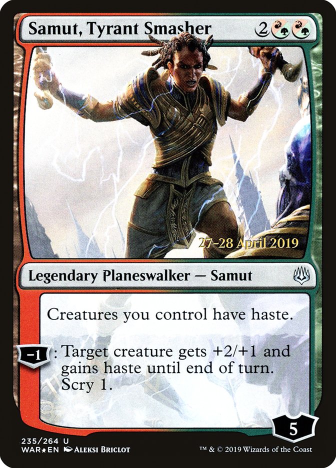 Samut, Tyrant Smasher [War of the Spark Prerelease Promos] - Magic: The Gathering - Card Brawlers | Quebec | Canada |