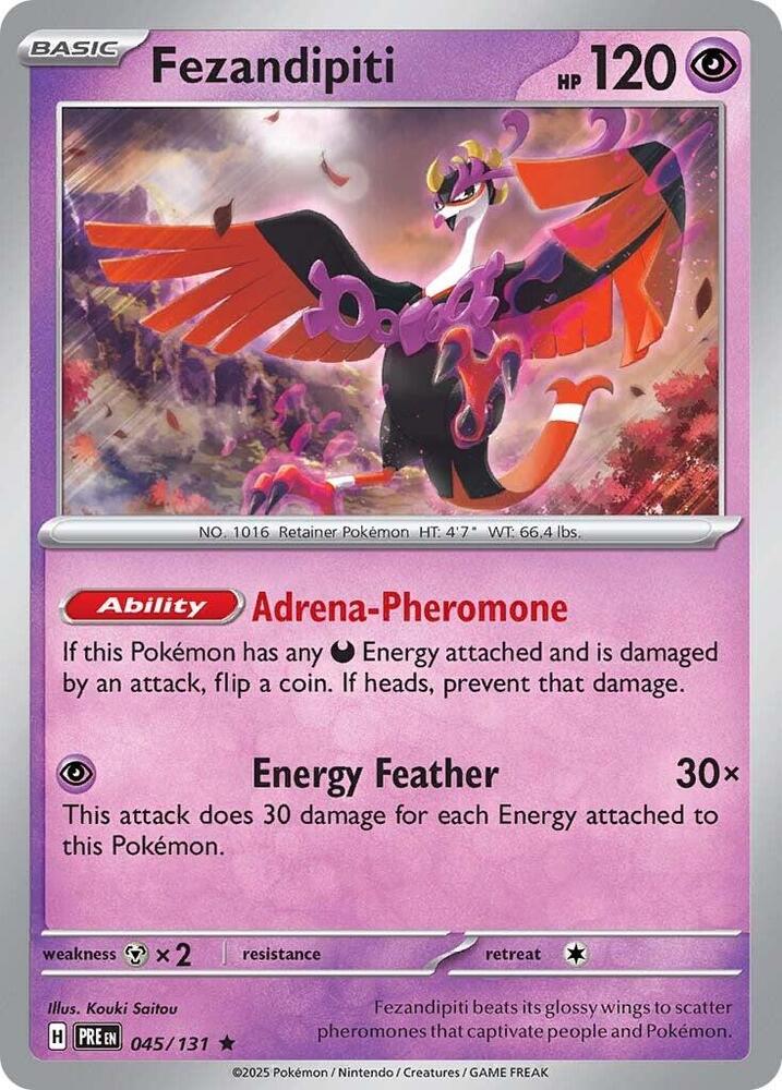 Fezandipiti (045/131) [Scarlet & Violet: Prismatic Evolutions] - Pokémon - Card Brawlers | Quebec | Canada |