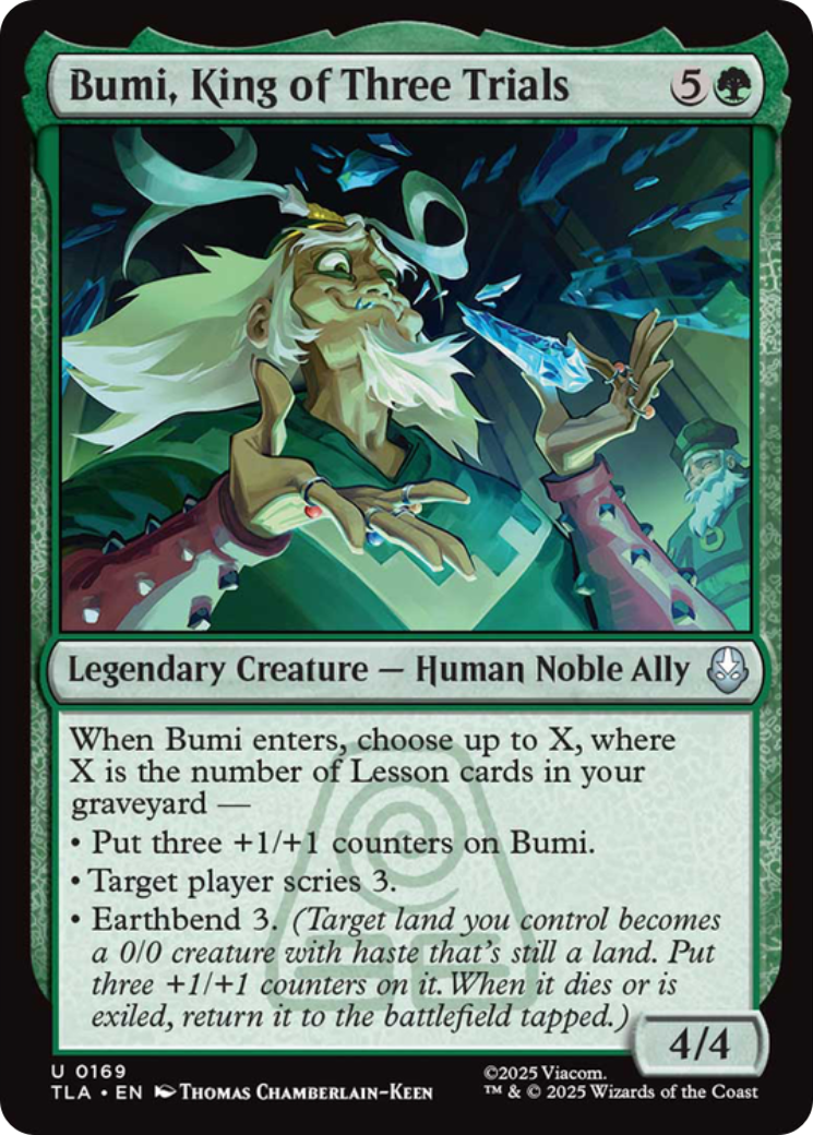 Bumi, King of Three Trials [Avatar: The Last Airbender] - Magic: The Gathering - Card Brawlers | Quebec | Canada |