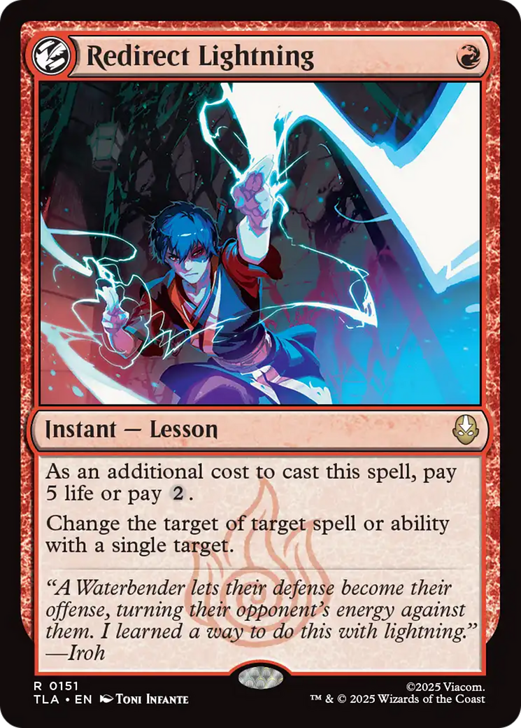 Redirect Lightning [Avatar: The Last Airbender] - Magic: The Gathering - Card Brawlers | Quebec | Canada |