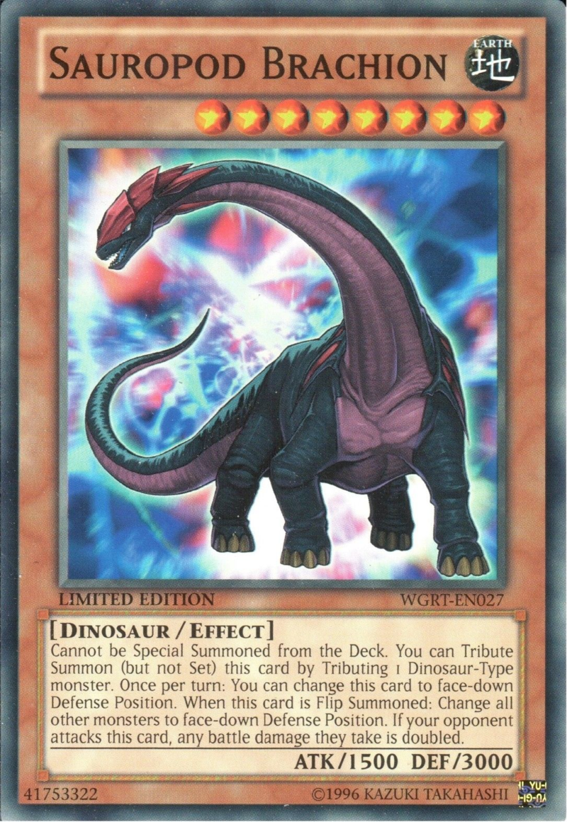 Sauropod Brachion [WGRT-EN027] Common - Yu-Gi-Oh! - Card Brawlers | Quebec | Canada |
