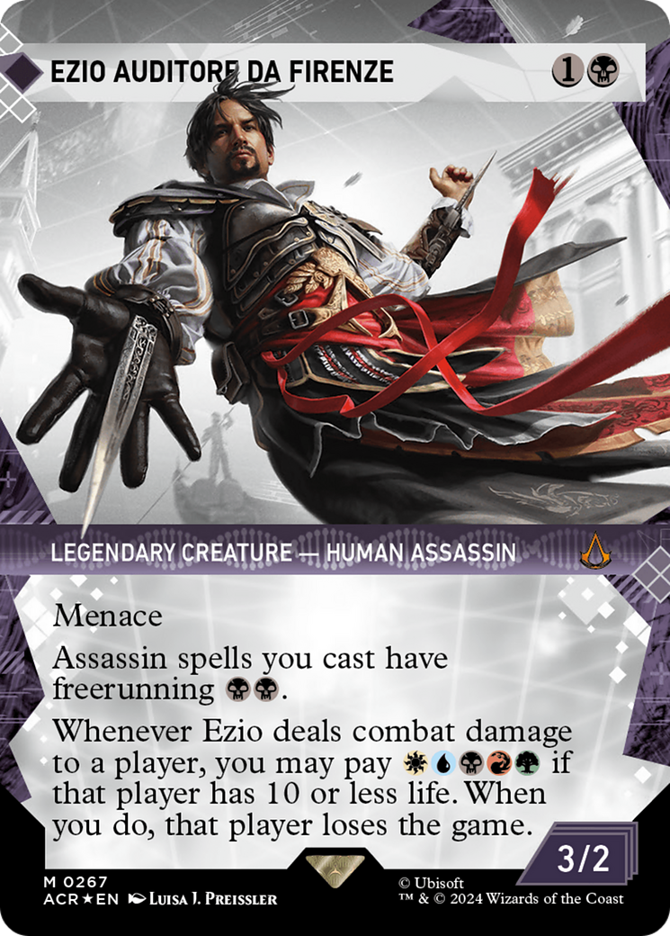 Ezio Auditore da Firenze (Showcase) (Textured Foil) [Assassin's Creed] - Magic: The Gathering - Card Brawlers | Quebec | Canada |