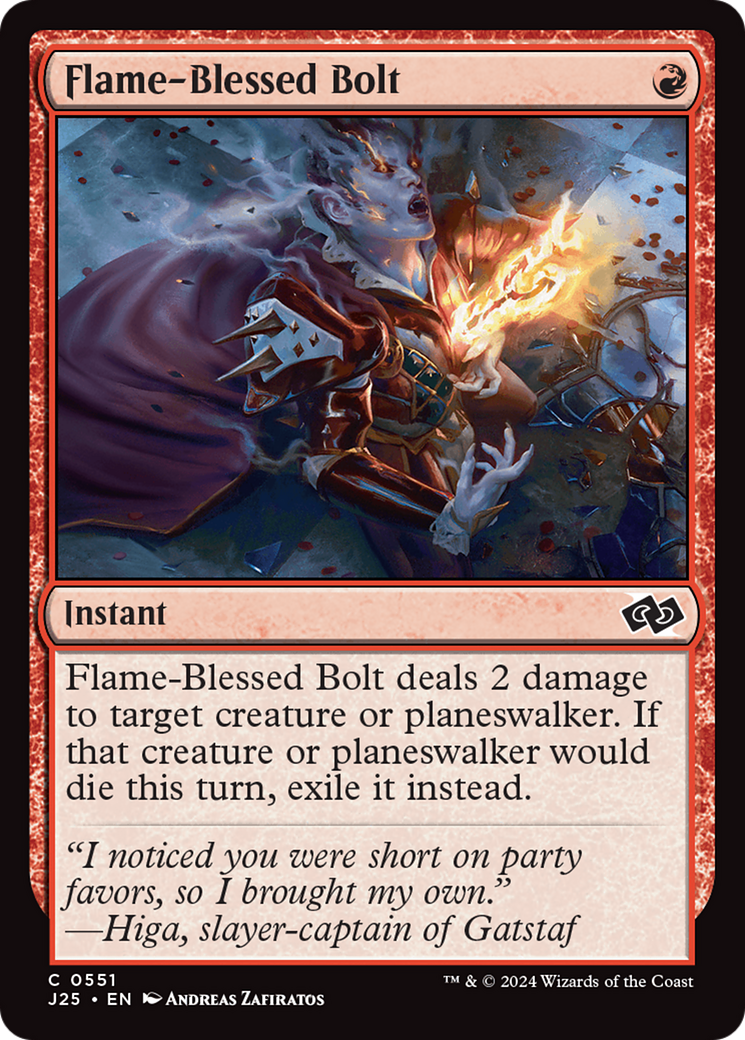 Flame-Blessed Bolt [Foundations Jumpstart] - Magic: The Gathering - Card Brawlers | Quebec | Canada |