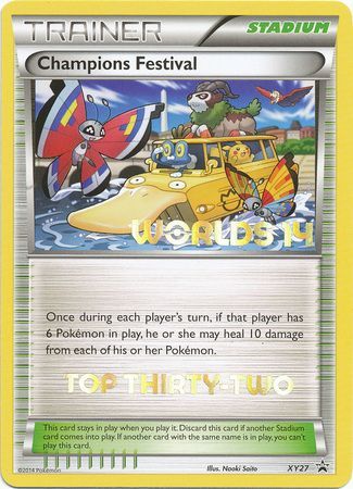 Champions Festival (XY27) (2014 Top Thirty Two) [XY: Black Star Promos] - Pokémon - Card Brawlers | Quebec | Canada |