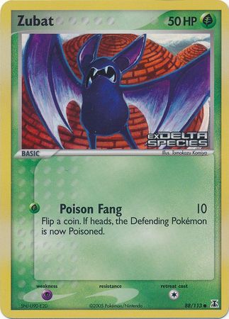 Zubat (88/113) (Stamped) [EX: Delta Species] - Pokémon - Card Brawlers | Quebec | Canada |