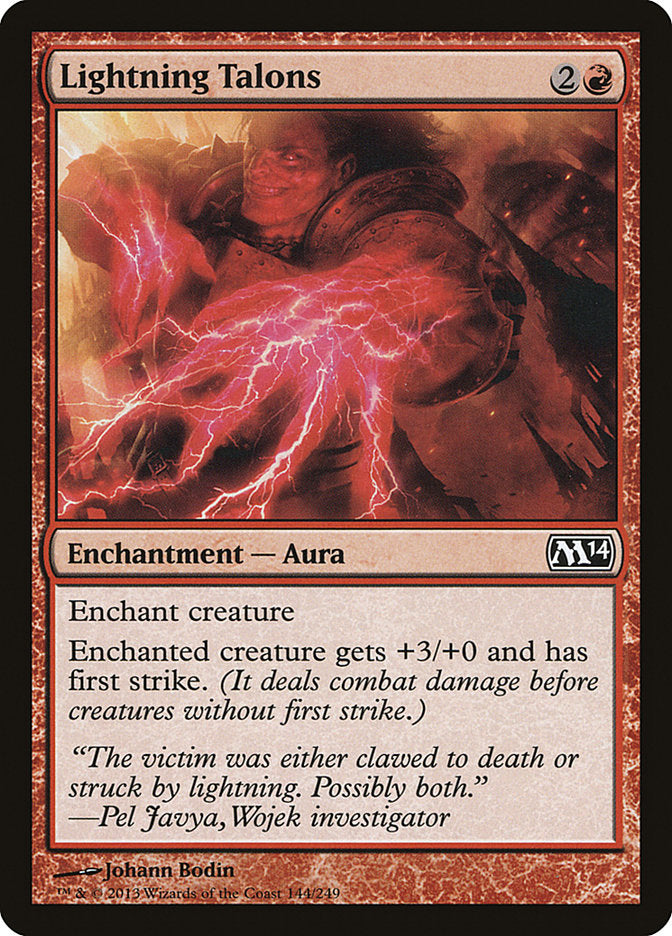 Lightning Talons [Magic 2014] - Magic: The Gathering - Card Brawlers | Quebec | Canada |