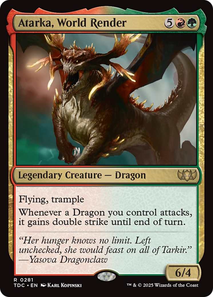 Atarka, World Render [Tarkir: Dragonstorm Commander] - Magic: The Gathering - Card Brawlers | Quebec | Canada |