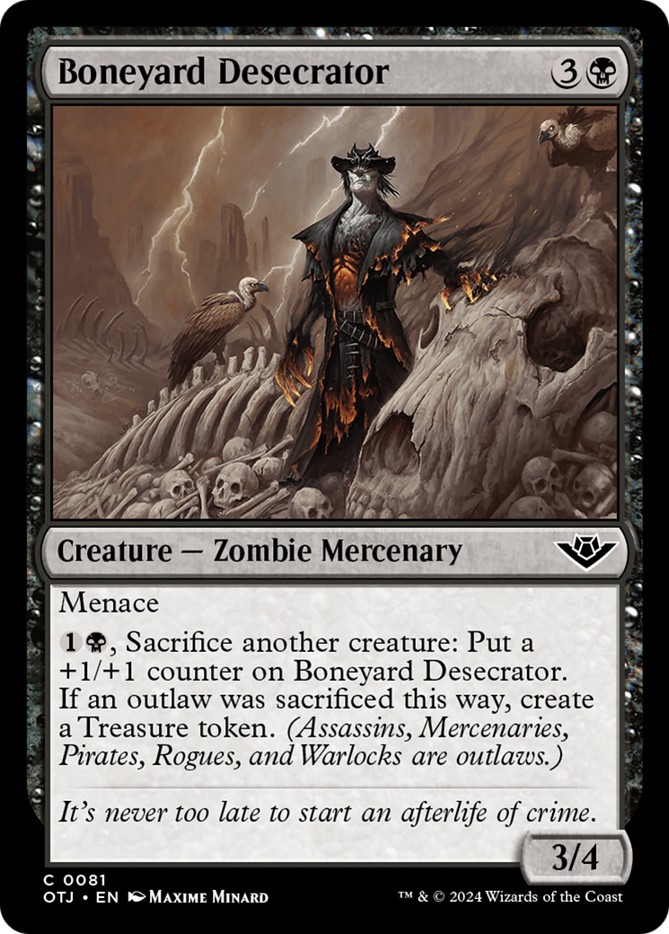Boneyard Desecrator [Outlaws of Thunder Junction] - Magic: The Gathering - Card Brawlers | Quebec | Canada |