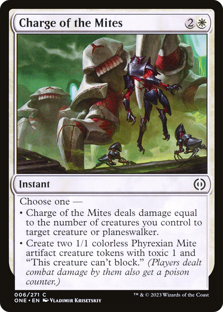 Charge of the Mites [Phyrexia: All Will Be One] - Magic: The Gathering - Card Brawlers | Quebec | Canada |