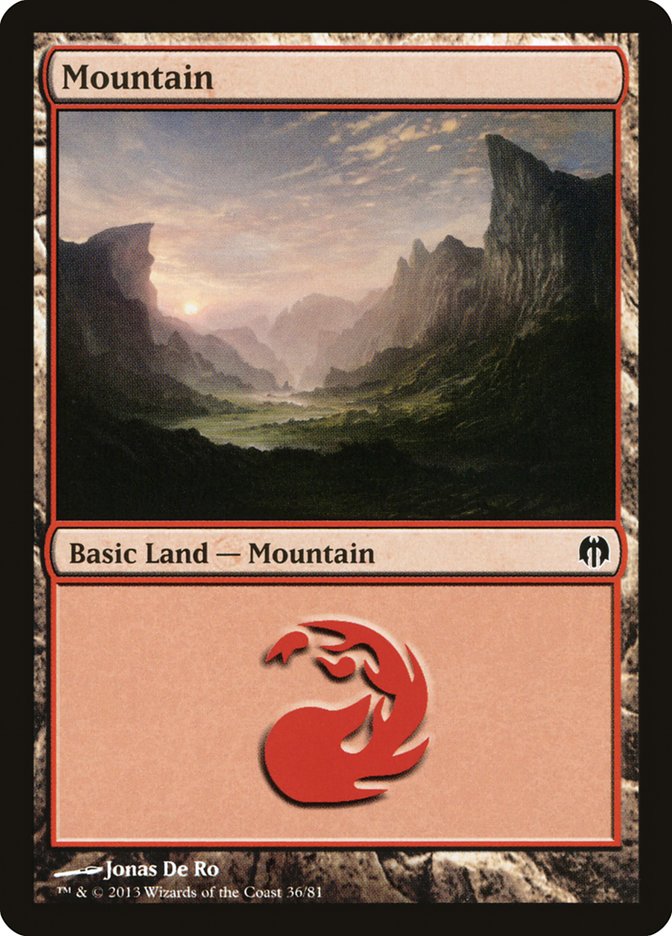 Mountain (36) [Duel Decks: Heroes vs. Monsters] - Magic: The Gathering - Card Brawlers | Quebec | Canada |