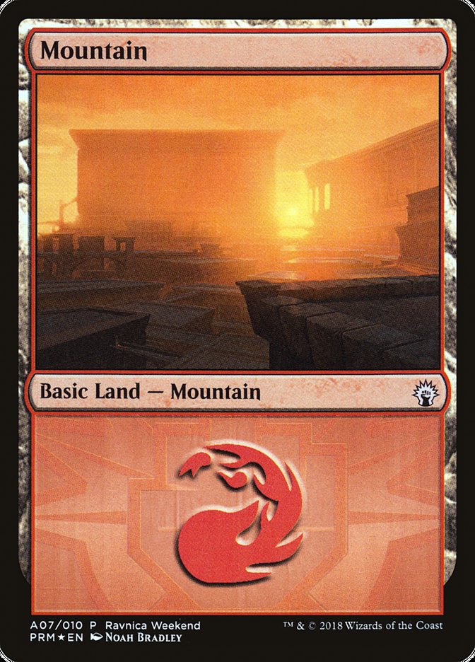 Mountain (A07) [Ravnica Allegiance Ravnica Weekend] - Magic: The Gathering - Card Brawlers | Quebec | Canada |