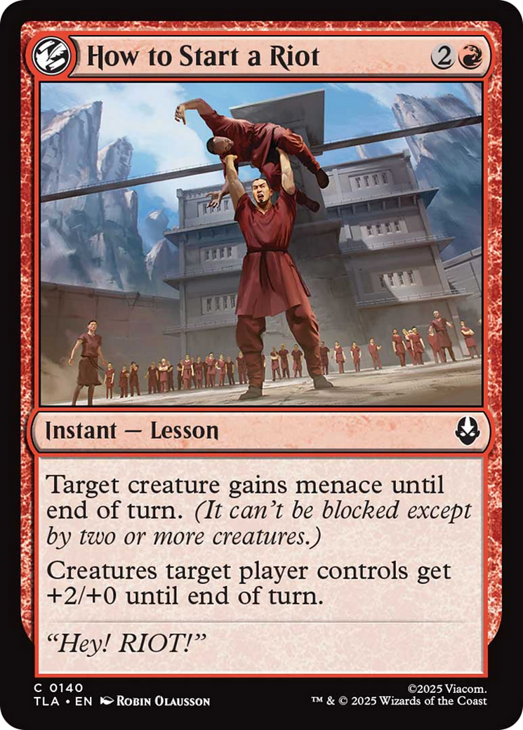 How to Start a Riot [Avatar: The Last Airbender] - Magic: The Gathering - Card Brawlers | Quebec | Canada |