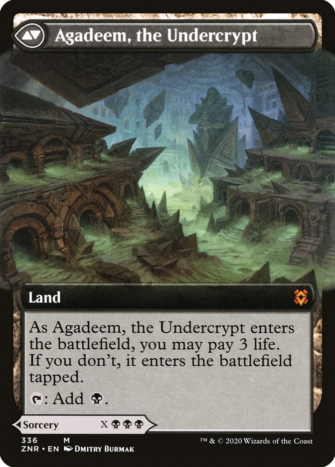 Agadeem's Awakening // Agadeem, the Undercrypt (Extended Art) [Zendikar Rising] - Magic: The Gathering - Card Brawlers | Quebec | Canada |
