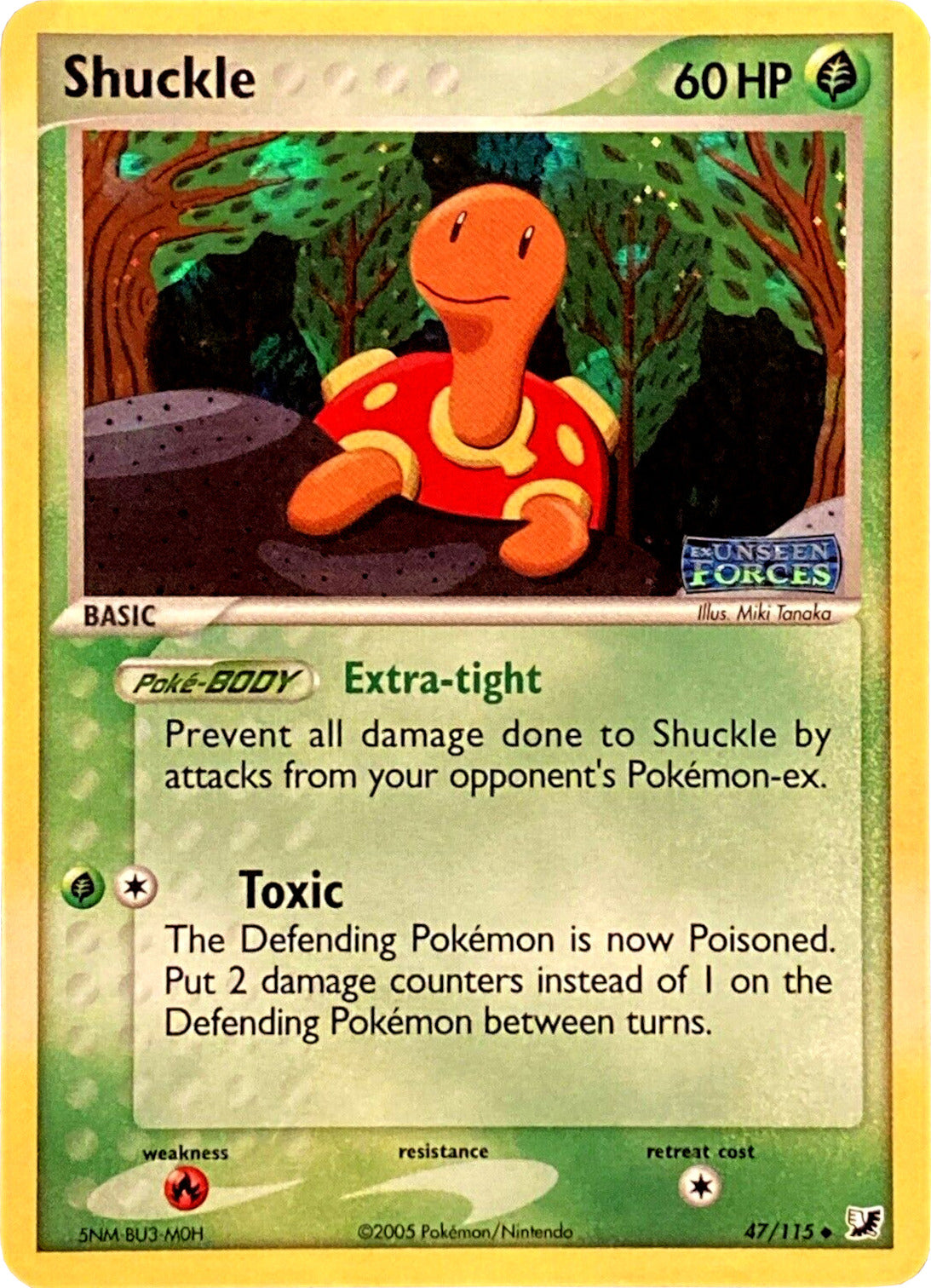 Shuckle (47/115) (Stamped) [EX: Unseen Forces] - Pokémon - Card Brawlers | Quebec | Canada |