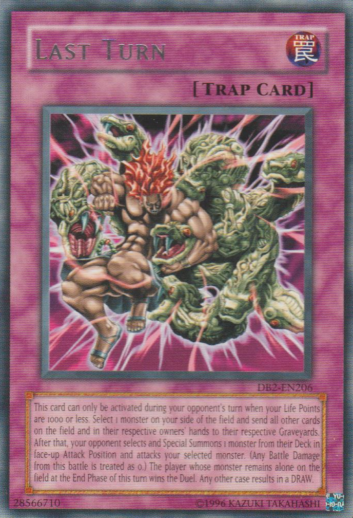 Last Turn [DB2-EN206] Rare - Yu-Gi-Oh! - Card Brawlers | Quebec | Canada |