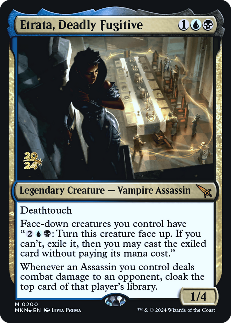Etrata, Deadly Fugitive [Murders at Karlov Manor Prerelease Promos] - Magic: The Gathering - Card Brawlers | Quebec | Canada |
