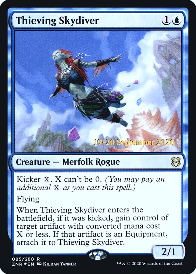 Thieving Skydiver [Zendikar Rising Prerelease Promos] - Magic: The Gathering - Card Brawlers | Quebec | Canada |