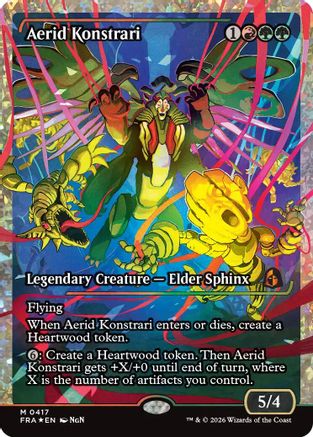 Aerid Konstrari (Showcase) (Fracture Foil) (0417) (FRA-417) - Reality Fracture Foil - Card Brawlers