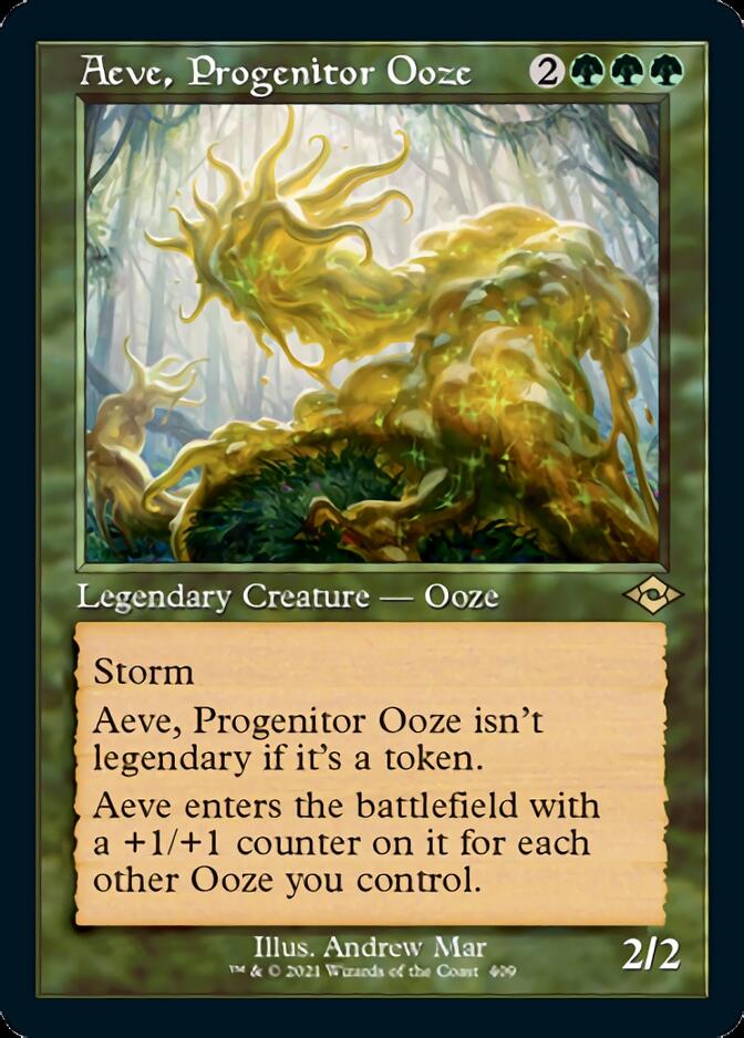 Aeve, Progenitor Ooze (Retro Foil Etched) [Modern Horizons 2] - Card Brawlers