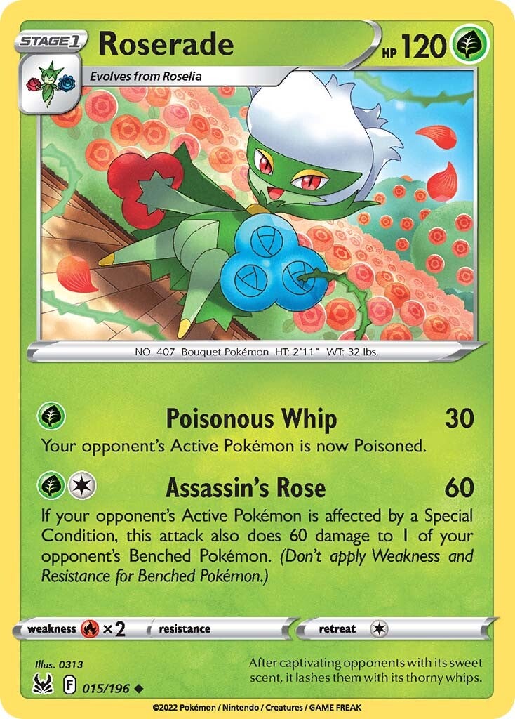 Roserade (015/196) [Sword & Shield: Lost Origin] - Pokémon - Card Brawlers | Quebec | Canada |