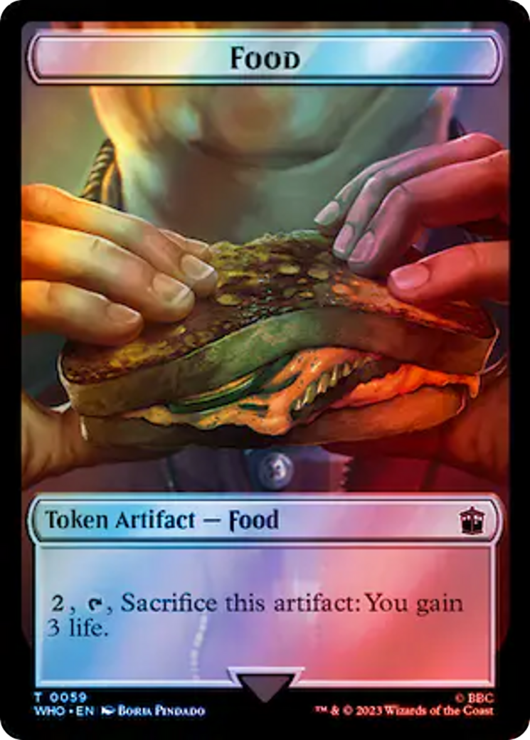 Fish // Food (0059) Double-Sided Token (Surge Foil) [Doctor Who Tokens] - Magic: The Gathering - Card Brawlers | Quebec | Canada |