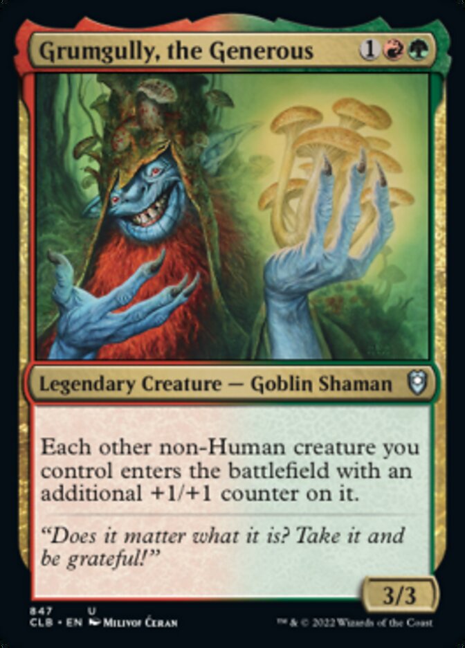 Grumgully, the Generous [Commander Legends: Battle for Baldur's Gate] - Magic: The Gathering - Card Brawlers | Quebec | Canada |