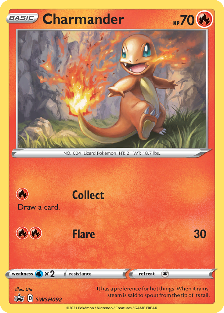 Charmander (SWSH092) [Sword & Shield: Black Star Promos] - Pokémon - Card Brawlers | Quebec | Canada |