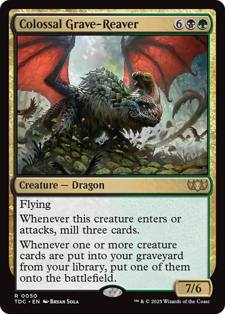 Colossal Grave-Reaver [Tarkir: Dragonstorm Commander] - Magic: The Gathering - Card Brawlers | Quebec | Canada |