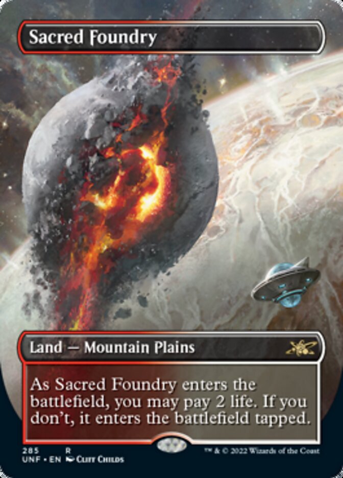 Sacred Foundry (Borderless) [Unfinity] - Magic: The Gathering - Card Brawlers | Quebec | Canada |