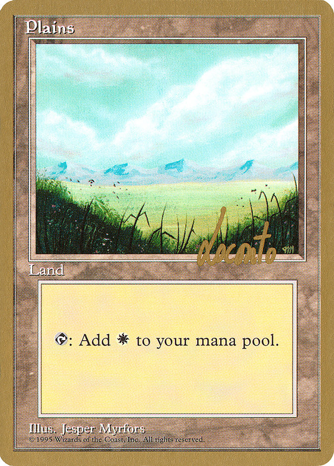 Plains (ml366) (Michael Loconto) [Pro Tour Collector Set] - Magic: The Gathering - Card Brawlers | Quebec | Canada |