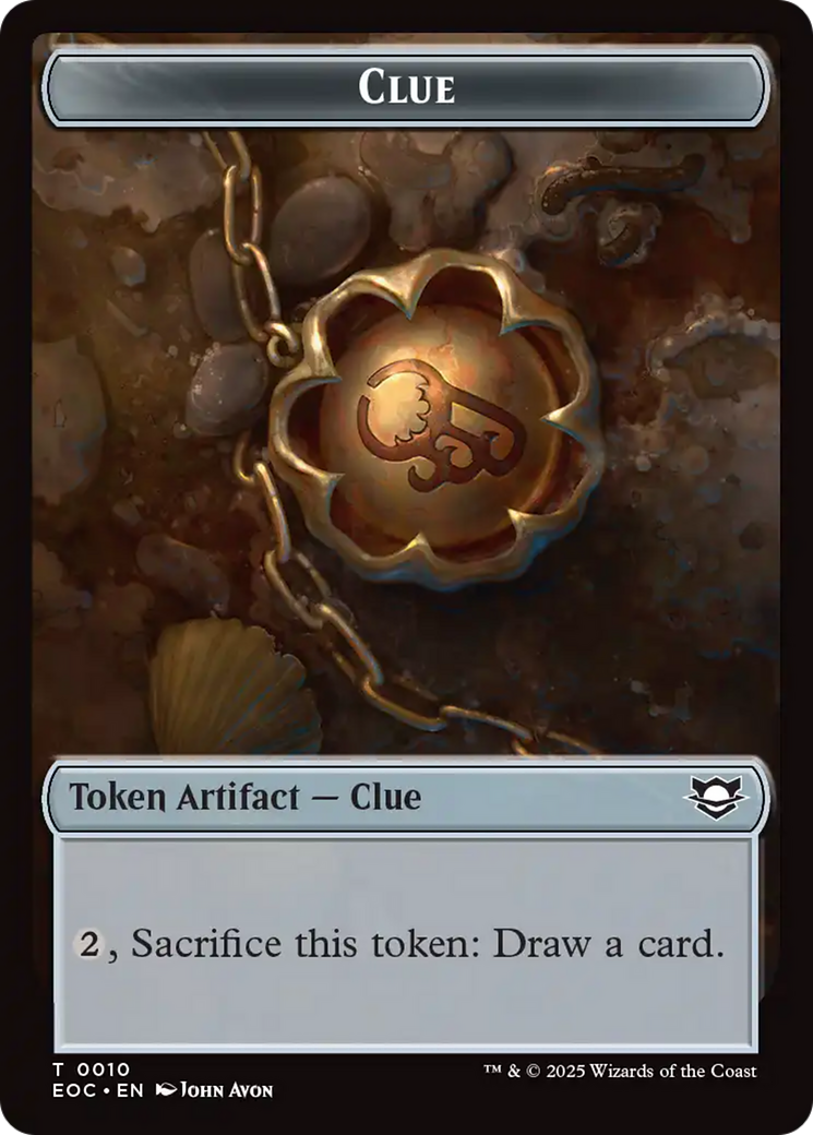Clue // Beast (0005) Double-Sided Token [Edge of Eternities Commander Tokens] - Magic: The Gathering - Card Brawlers | Quebec | Canada |