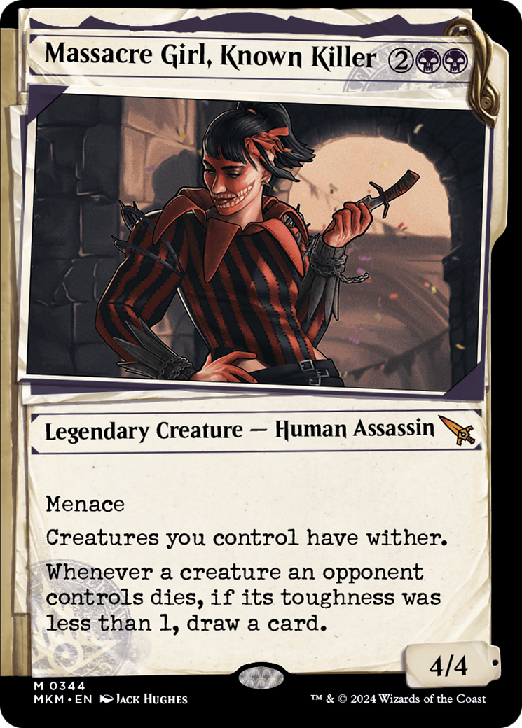 Massacre Girl, Known Killer (Showcase) [Murders at Karlov Manor] - Magic: The Gathering - Card Brawlers | Quebec | Canada |