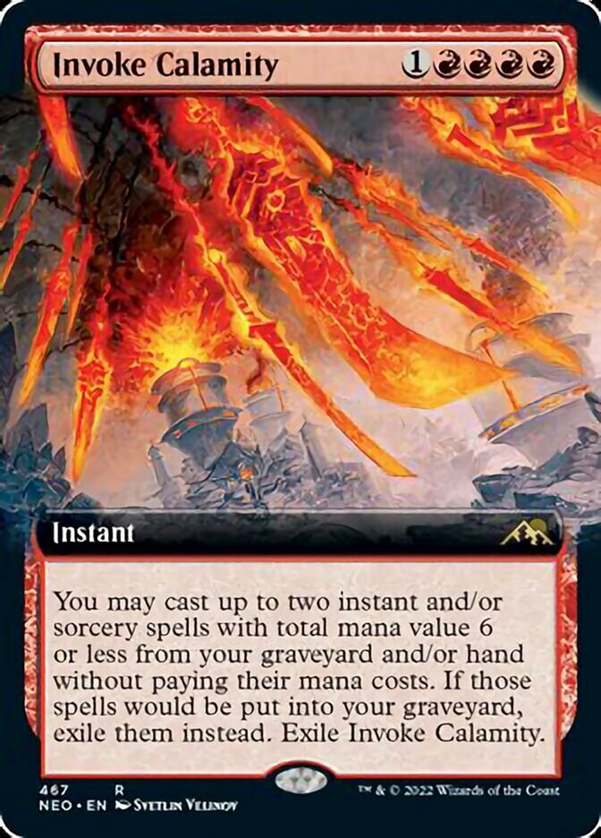Invoke Calamity (Extended Art) [Kamigawa: Neon Dynasty] - Magic: The Gathering - Card Brawlers | Quebec | Canada |