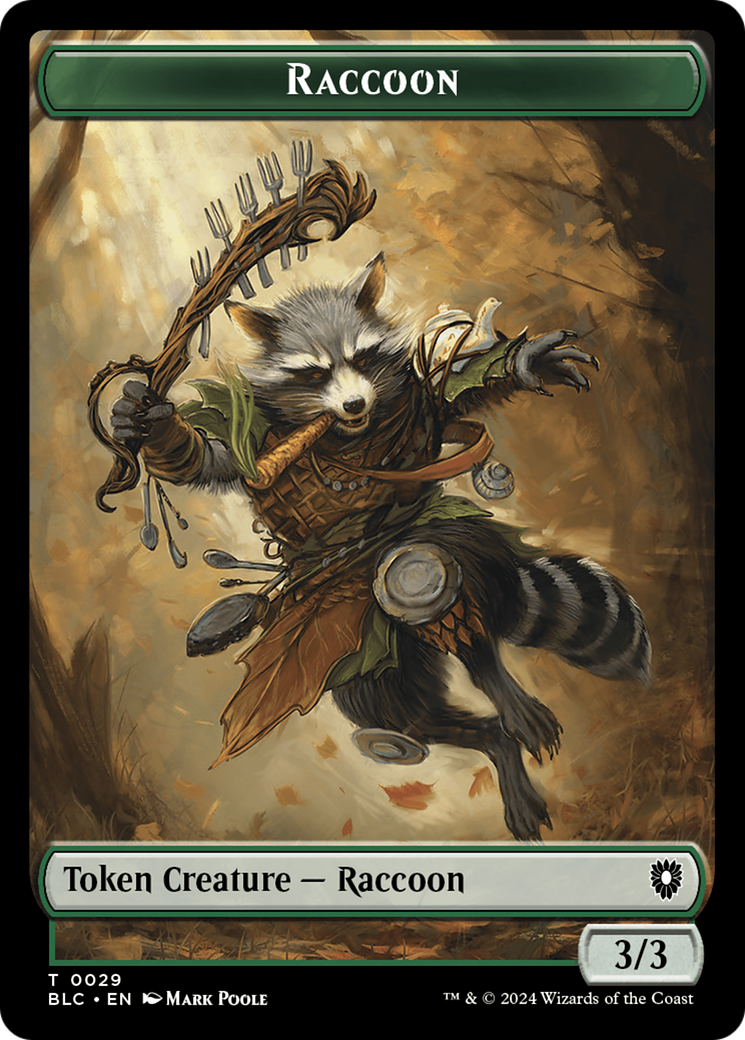 Rat // Raccoon Double-Sided Token [Bloomburrow Commander Tokens] - Magic: The Gathering - Card Brawlers | Quebec | Canada |