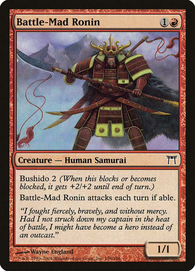 Battle-Mad Ronin [Champions of Kamigawa] - Magic: The Gathering - Card Brawlers | Quebec | Canada |