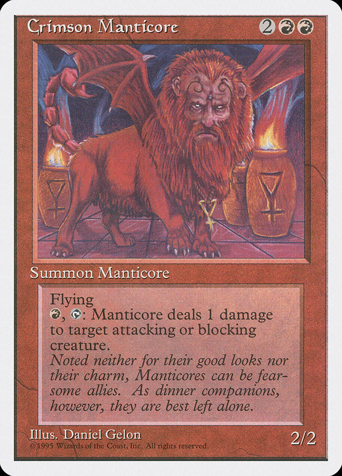 Crimson Manticore [Fourth Edition] - Magic: The Gathering - Card Brawlers | Quebec | Canada |