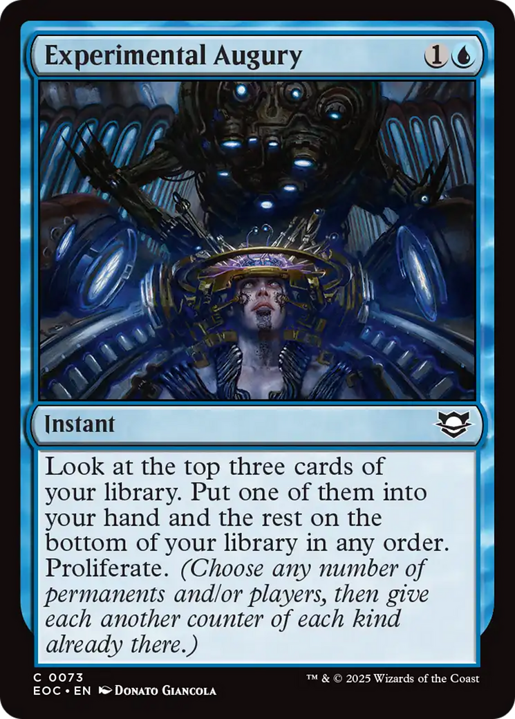 Experimental Augury [Edge of Eternities Commander] - Magic: The Gathering - Card Brawlers | Quebec | Canada |