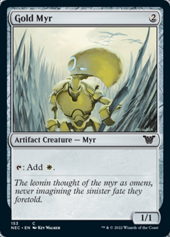Gold Myr [Kamigawa: Neon Dynasty Commander] - Magic: The Gathering - Card Brawlers | Quebec | Canada |