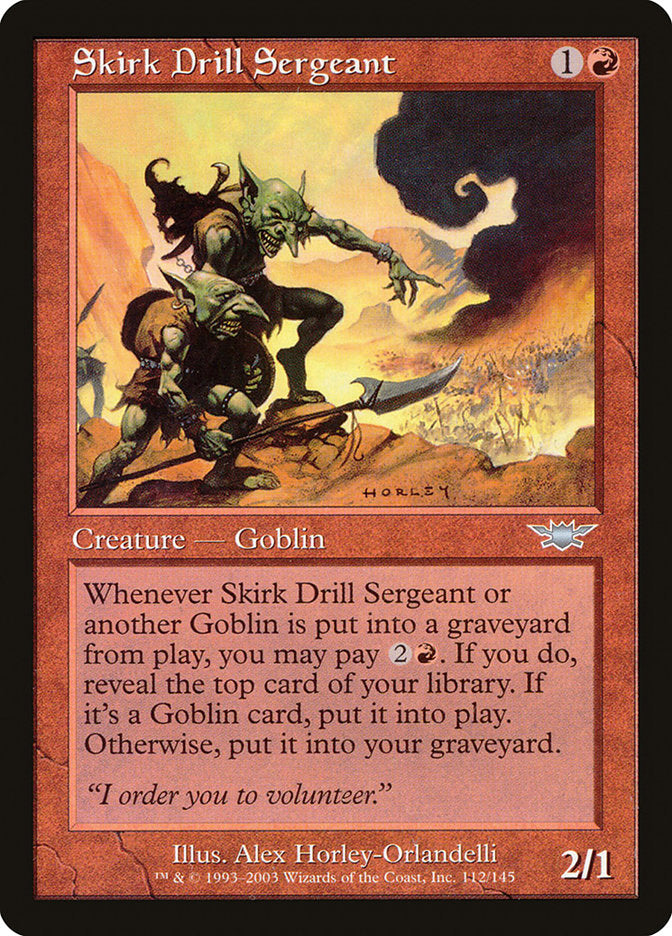 Skirk Drill Sergeant [Legions] - Magic: The Gathering - Card Brawlers | Quebec | Canada |