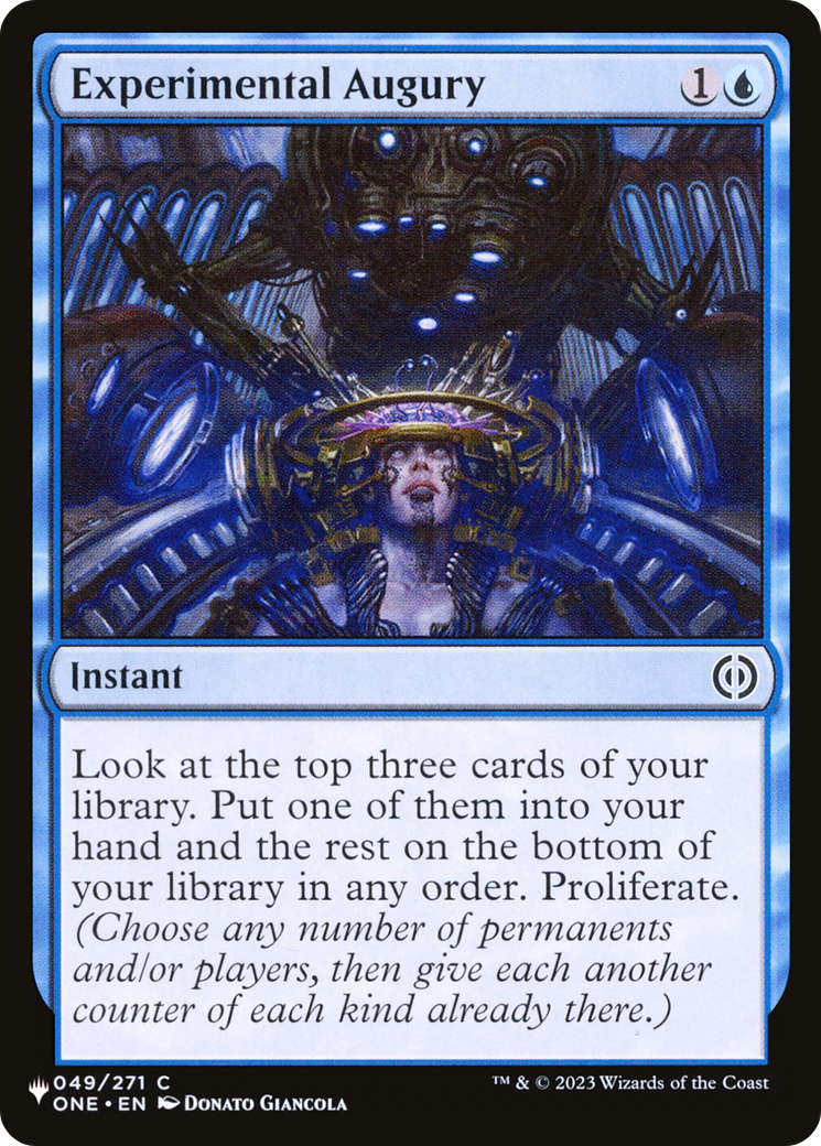 Experimental Augury [The List] - Magic: The Gathering - Card Brawlers | Quebec | Canada |