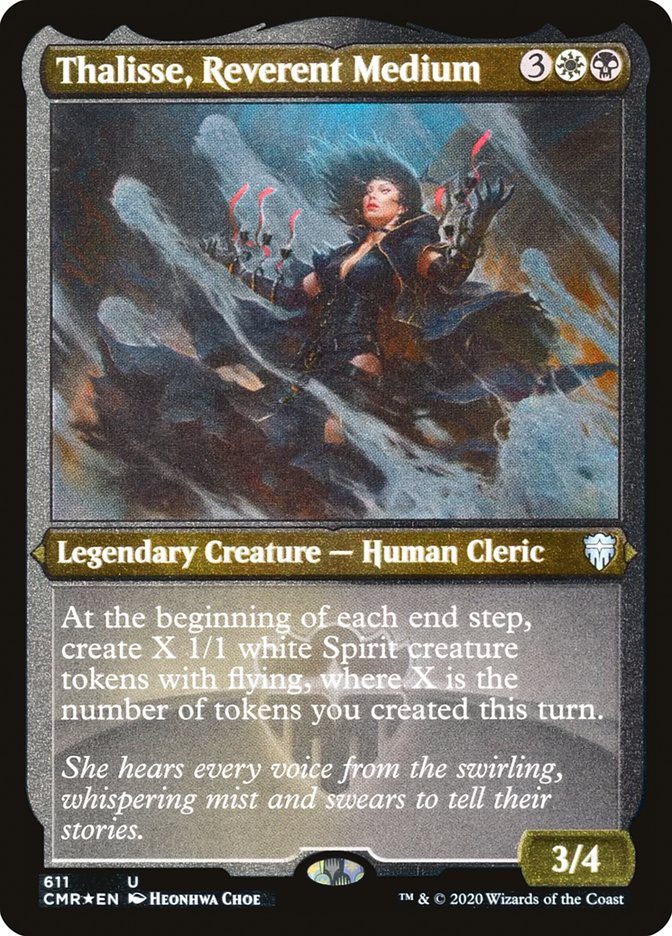 Thalisse, Reverent Medium (Etched) [Commander Legends] - Magic: The Gathering - Card Brawlers | Quebec | Canada |
