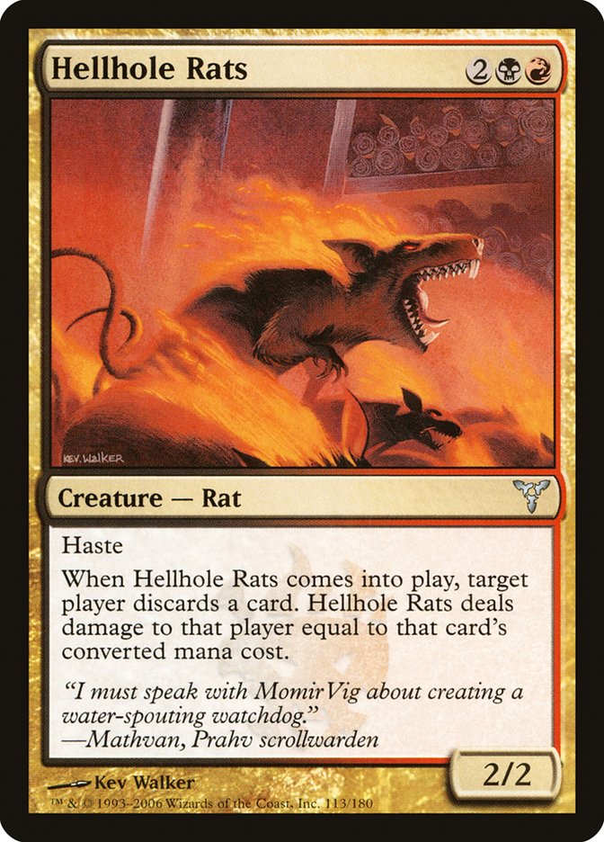 Hellhole Rats [Dissension] - Magic: The Gathering - Card Brawlers | Quebec | Canada |