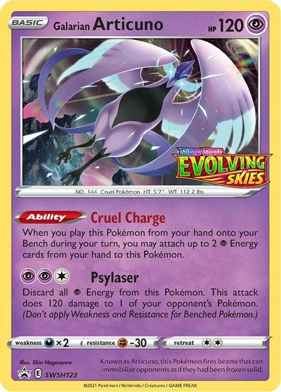 Galarian Articuno (SWSH123) (Prerelease Promo) [Sword & Shield: Black Star Promos] - Pokémon - Card Brawlers | Quebec | Canada |