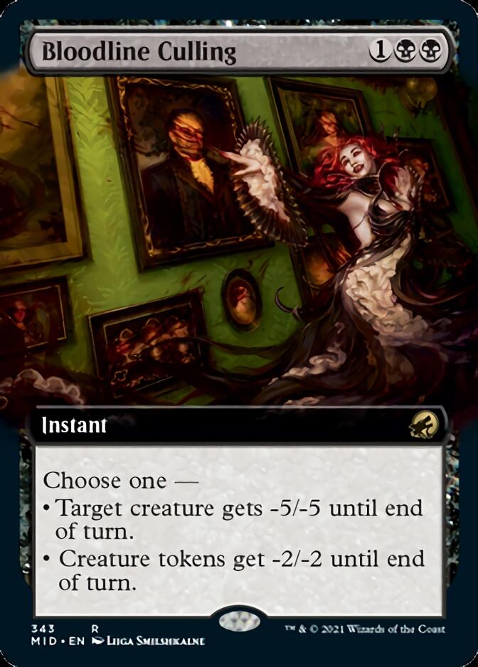Bloodline Culling (Extended Art) [Innistrad: Midnight Hunt] - Magic: The Gathering - Card Brawlers | Quebec | Canada |