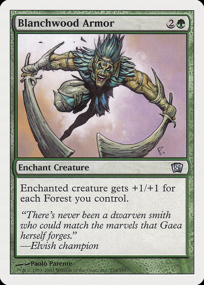 Blanchwood Armor [Eighth Edition] - Magic: The Gathering - Card Brawlers | Quebec | Canada |
