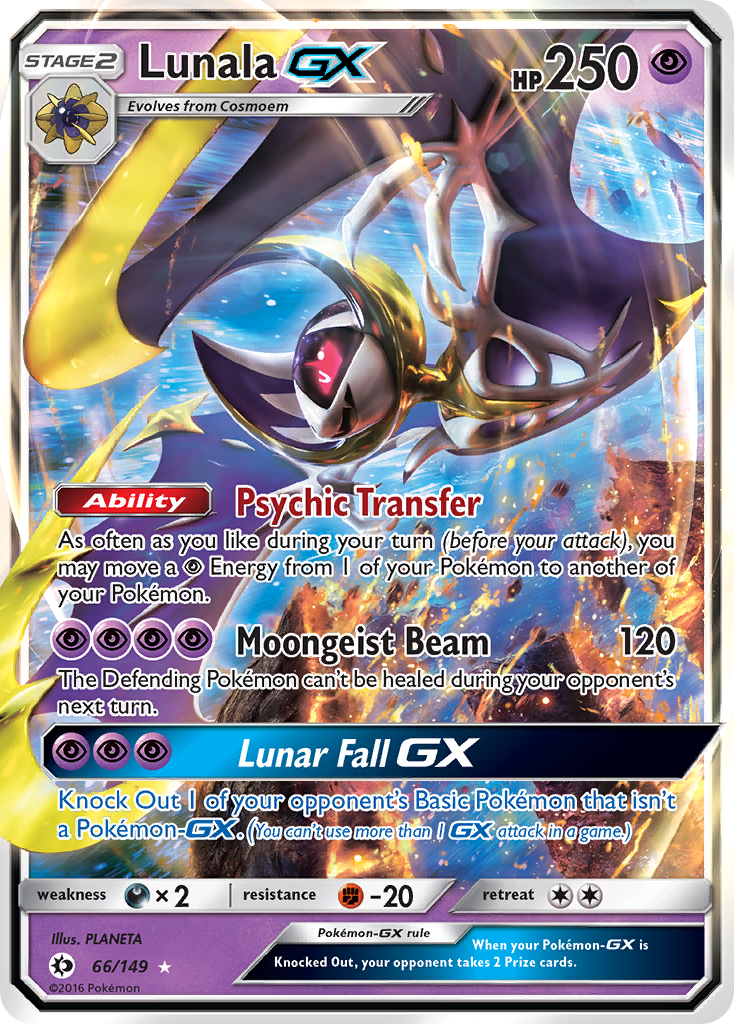 Lunala GX (66/149) [Sun & Moon: Base Set] - Pokémon - Card Brawlers | Quebec | Canada |